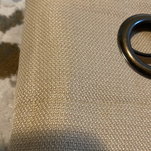 Linen/Cotton Burlap-Look Grommet Window Panels/Drapes (2 Panels) - Picture 4 of 4